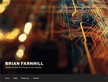 Tablet Screenshot of brianfarnhill.com